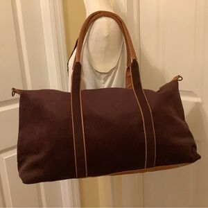 NWOT Corduroy Weekender Bag